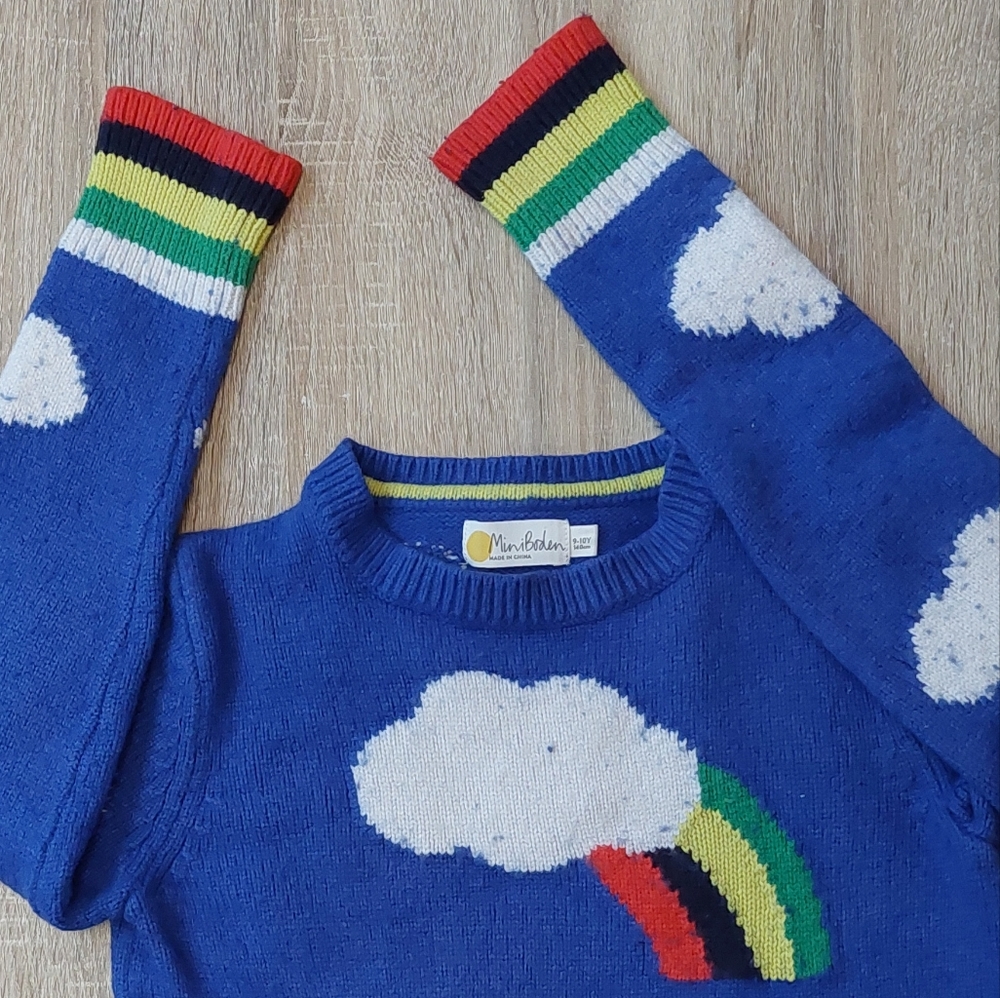 Mini Boden guc cloud ☁️ sweater 9-10 years - Picture 15 of 16